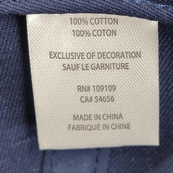 Life Is Good Dog Logo One Size Blue Strap Back Baseball Cap Hat Adjustable - Picture 7 of 10